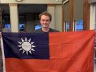 Me with the Taiwan flag! 