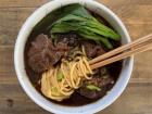 Beef noodle soup, one of Taiwan's most famous dishes!