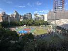 Sports day practice from an upper floor of our school!