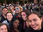 My friends and me celebrating Day of the Dead