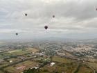 To combat air pollution, we can take alternate forms of transportation, not including hot air balloons!