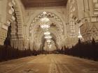 The upper floor is reserved for women to have a private space to focus and pray