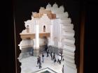 A window into the interior courtyard of a 400 year old university in Marrakech