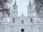 Another really cool site near our field site is the Roman Catholic Church of Archangel Michael... check out the white building, white snow and white sky!