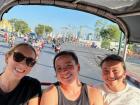 Traveling by tuktuk in Bangkok, Thailand!