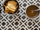 "Comida Corrida": this restaurant offered a small dish of chips and salsa to start 