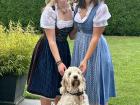 A friend and I dressed up in Tracht!