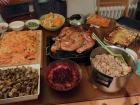 Our full American Thanksgiving spread only took a week of cooking and a month of planning!