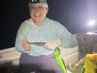 For my research, I go out at night and catch the Atlantic needlefish