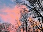A beautiful East Tennessee sunset seen from my house during my last visit home 