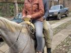 Sam and me on Tío Lalo’s horse
