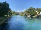 The Aare river runs right through the city of Bern!