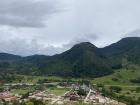 La vista de Chontabamba desde una montaña local