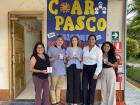 Desde la izquierda: Ana María, docente; yo; Chelsea, ETA; Maricarmen, docente; Katia, docente