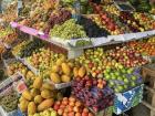 La feria de frutas muy ricas y buenas--aquí hay algunas no muy conocidas en los EE. UU.