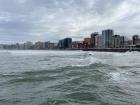 The sea of Oviedo where it meets the city