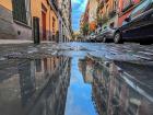 A picture of a puddle reflecting in Cheuca