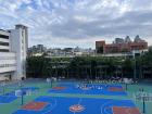 A partial overlook of the school campus