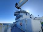 View of the top of the ship