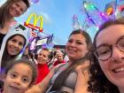 My host family and I watching the parade