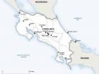 Map of Costa Rica. Can you spot the peninsula?