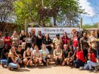 Students from all over the world visit us at our center in Namibia to learn and to help