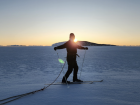 Sometimes you have to ski to get to where you need to go!
