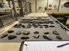 Rocks collected from the Antarctic Continent