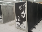A Princeton University Supercomputer named tiger. Inside each cabinet door are dozens of very power computers connected together
