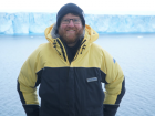 Jakob in front of the Denman glacier