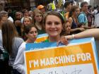 Marching for climate change in NYC with 'my kids'
