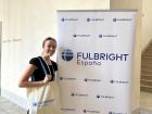 Here I am  during the Fulbright orientation, right before the school year started back in September