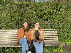 My friend Leah and I at the park on a sunny day!