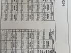 This is a photo of my two-week teaching schedule at Pearson High