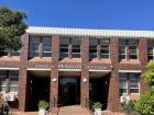 This image displays the main entrance to Pearson High School