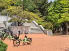 At my university's campus there are plenty of ebikes around that make it easy to travel to school