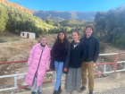 Me and my siblings on a walk with Meryum when they visited
