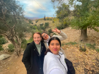 Meryum and a friend and me on a walk 