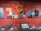 Exhibit of famous Argentine Olympians from all types of events, including gymnastics