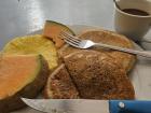 My delicious breakfast in the hostel in Panama City