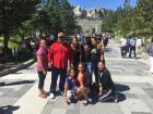 Visiting Mount Rushmore in South Dakota with my family