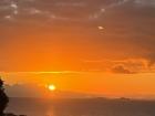 Beautiful sunset on the ocean right next to my host family's house