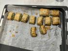My host mom is always making unique food, like this delicious filo dough filled with cheese and spinach! 