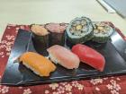 Sushi I made at a sushi-making workshop (Nigiri Sushi and Maki Sushi)