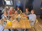 My host and her friends out to eat lunch