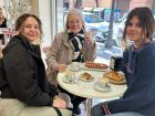 With my roommate and host out having a croissant and coffee