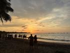 Sunset at a famous beach called Tamarindo