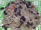 Classic gallo pinto, freshly made by my host mom!