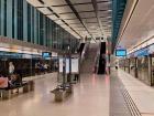 MRT stops are clean and modern