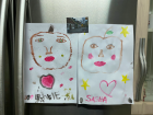 My host sister and I love to paint together